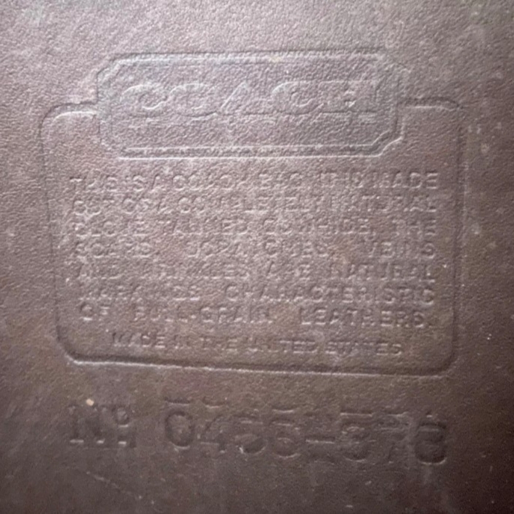 Coach Large Plaza Bag, Pre-1994, Mahogany Brown, Late 1980's - Picture 8 of 16